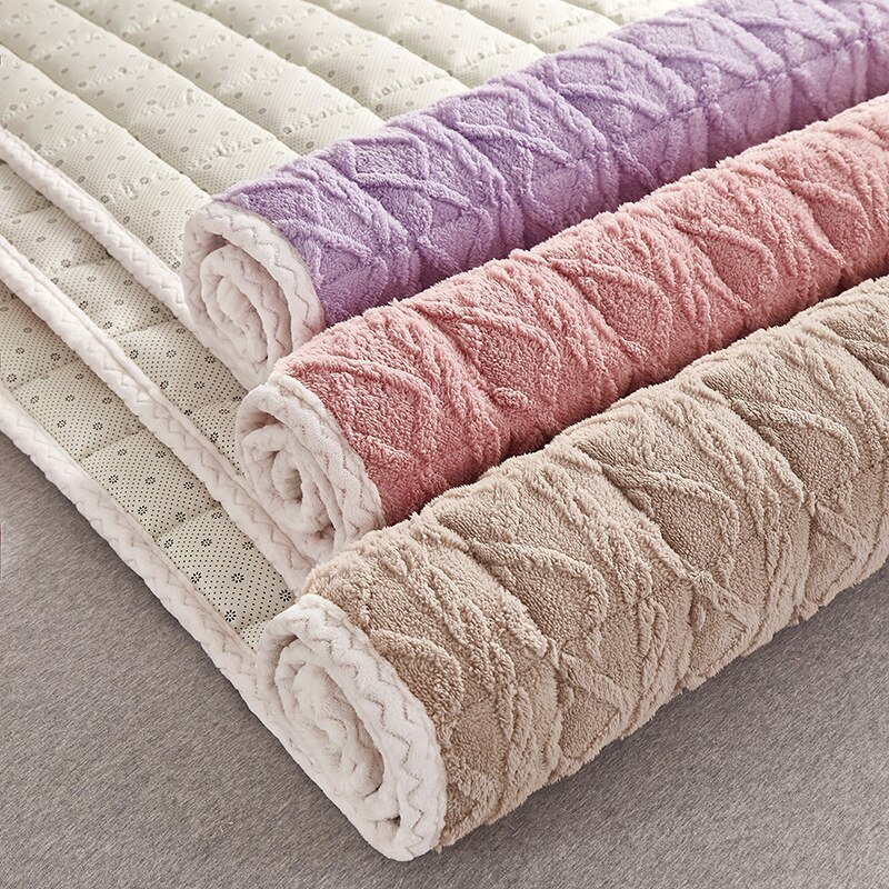1pc-Bed-Sheet-Winter-Thicken-Coral-Velvet-Warm-Double-Bedspread-Household-Textiles-Luxury-Mattress-Pad-Mattress-3