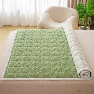 Cotton Quilted Mattress Solid Soybean Clothing Protector/Pillowcase