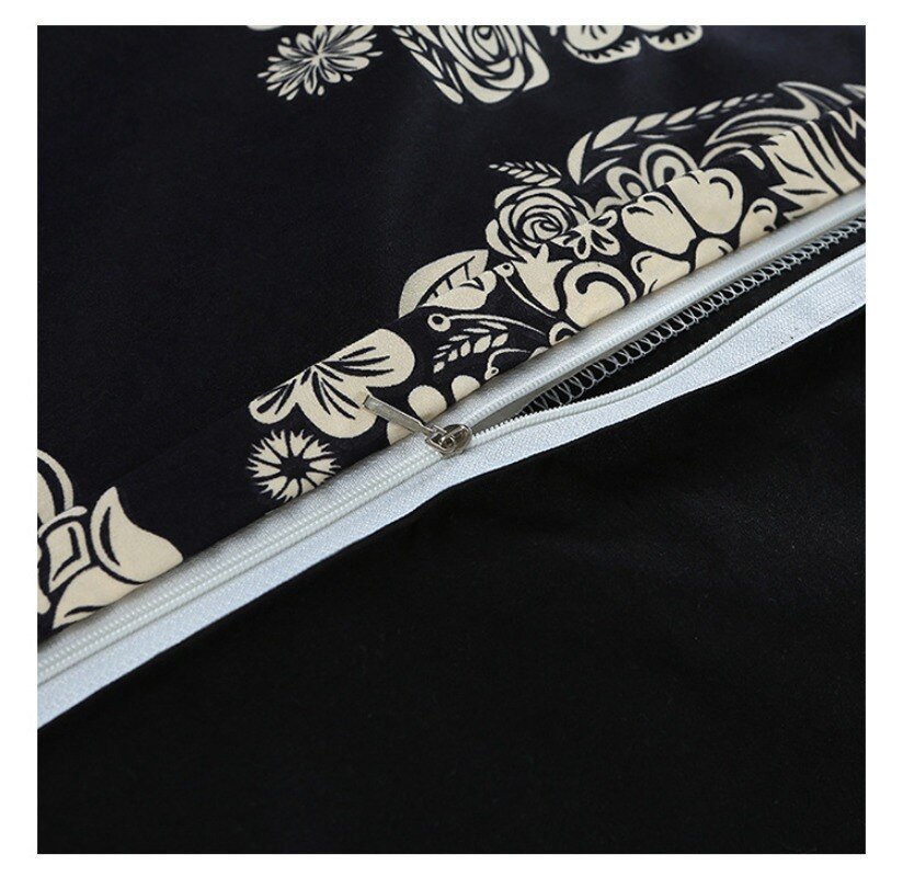 Flower-Skull-Beddings-and-Bed-Sets-Black-Color-Duvet-Cover-King-Size-Luxury-Sugar-Skull-Bedding-5