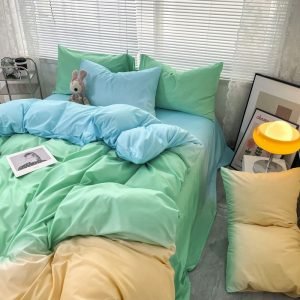 New Gradient Bed Cover Luxury Couple Bed Set