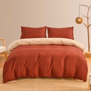 Solid Color Bedding Set Single Double Size Bed Linen Duvet Cover Pillowcase